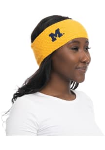 Pom Michigan Wolverines Womens Knit Hat - Gold