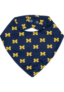 Navy Michigan Wolverines Baby Bib - Navy Blue