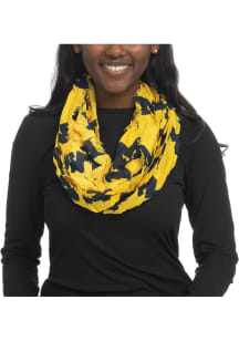 Gold Infinity Michigan Wolverines Womens Scarf - Gold