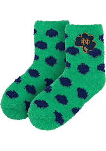 Notre Dame Fighting Irish Fuzzy Dot Youth Quarter Socks