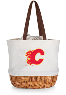Calgary Flames Beige Coronado Basket Tote