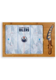 Edmonton Oilers Icon Glass Top Cutting Board