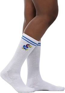 Kansas Jayhawks Retro Athletic Yarn Womens Crew Socks