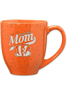 Cincinnati Bengals 16oz Mom Speckled Ceramic Mug - Orange