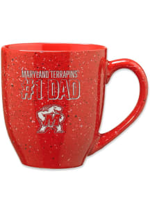 Red Maryland Terrapins 16oz Dad Speckled Mug