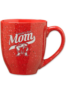 Red Maryland Terrapins 16oz Mom Speckled Mug