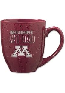 Maroon Minnesota Golden Gophers 16oz Dad Speckled Mug