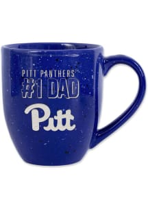 Blue Pitt Panthers 16oz Dad Speckled Ceramic Mug