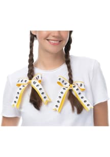 2pk Grosgrain Iowa Hawkeyes Kids Hair Ribbons - Gold