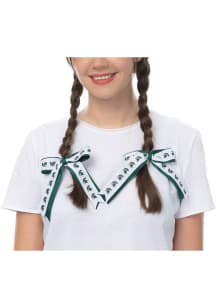 2pk Grosgrain Michigan State Spartans Kids Hair Ribbons - Green