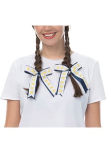2pk Grosgrain Michigan Wolverines Kids Hair Ribbons - Blue