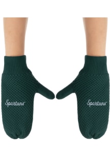 Fashion Knit Michigan State Spartans Womens Gloves - Green