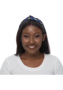 Knot Luxe Michigan Wolverines Womens Headband - Blue