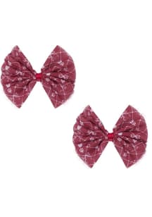 Mesh Indiana Hoosiers Kids Hair Barrette - Crimson