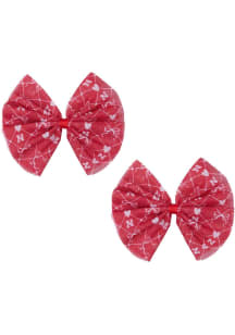 Mesh Nebraska Cornhuskers Kids Hair Barrette - Red