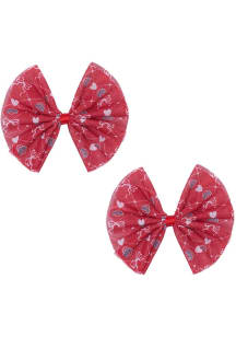 Mesh Ohio State Buckeyes Kids Hair Barrette - Red