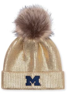 Michigan Wolverines Gold Yth Metallic Youth Knit Hat