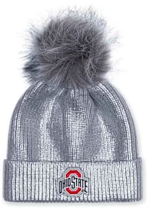 Ohio State Buckeyes Silver Yth Metallic Youth Knit Hat