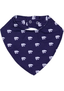 Snap Closure K-State Wildcats Baby Bib - Purple