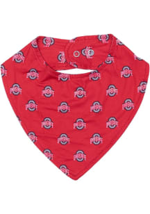 Snap Closure Ohio State Buckeyes Baby Bib - Red