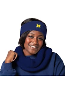 Waffle Knit Michigan Wolverines Womens Headband - Blue