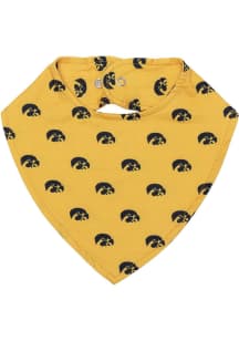 Snap Closure Iowa Hawkeyes Baby Bib - Black