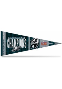 Philadelphia Eagles 2024 Super Bowl Champions 12x30 Pennant - Midnight Green