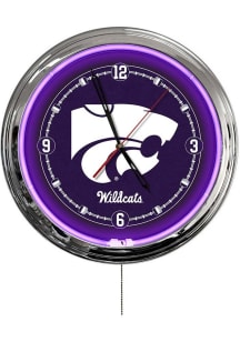 K-State Wildcats Multi Color LED Wall Clock
