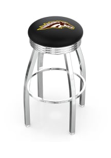 Western Michigan Broncos 3 Ring Chrome Seat Pub Stool