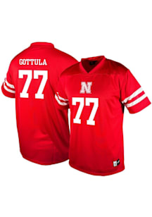 Mens Nebraska Cornhuskers Red Genuine Collective NIL Football Jersey