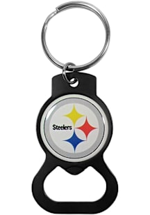 Pittsburgh Steelers Logo Keychain - Black