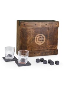 Chicago Cubs Whiskey Box Gift Drink Set