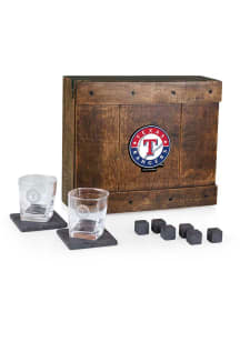 Texas Rangers Whiskey Box Gift Drink Set
