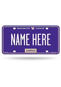 Washington Huskies Personalized Car Accessory License Plate