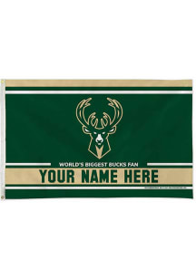 Milwaukee Bucks Personalized 3x5 Banner