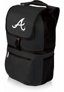 Picnic Time Atlanta Braves Black Zuma Two Tiered Insulated Backpack
