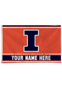 Illinois Fighting Illini Personalized 3x5 Banner