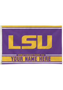 LSU Tigers Personalized 3x5 Banner