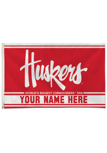 Nebraska Cornhuskers Personalized 3x5 Banner