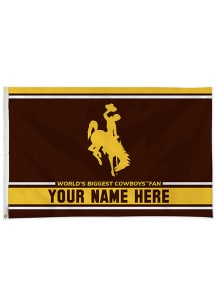 Wyoming Cowboys Personalized 3x5 Banner