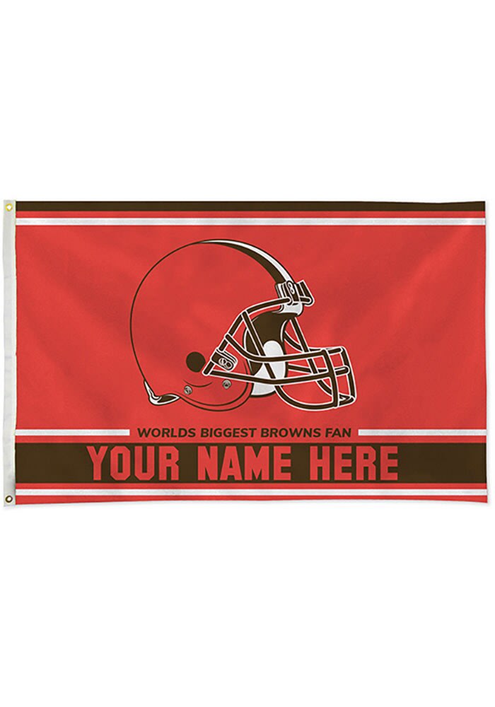 Cleveland Browns Embossed Suede Banner, Orange, Size NA, Rally House