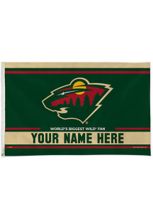 Minnesota Wild Personalized 3x5 Banner