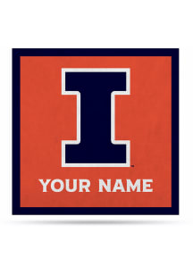 Orange Illinois Fighting Illini Personalized Felt Banner