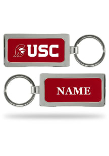 Cardinal USC Trojans Personalized Keychain