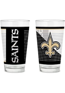 New Orleans Saints 2 Pack Pint Glass Drink Set