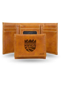 Sacramento Kings Personalized Laser Engraved Mens Trifold Wallet