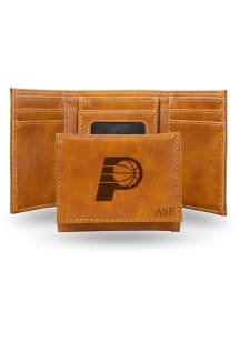Indiana Pacers Personalized Laser Engraved Mens Trifold Wallet