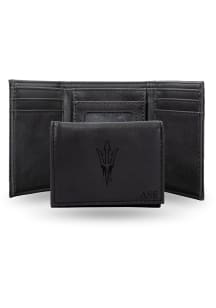 Arizona State Sun Devils Personalized Laser Engraved Mens Trifold Wallet