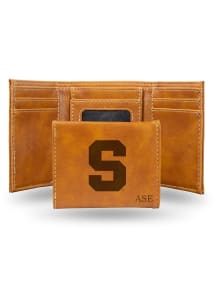 Syracuse Orange Personalized Laser Engraved Mens Trifold Wallet
