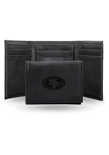 San Francisco 49ers Personalized Laser Engraved Mens Trifold Wallet